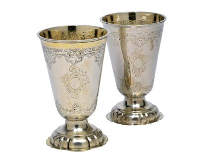A pair of footed cups from Breslau, - St?íbro