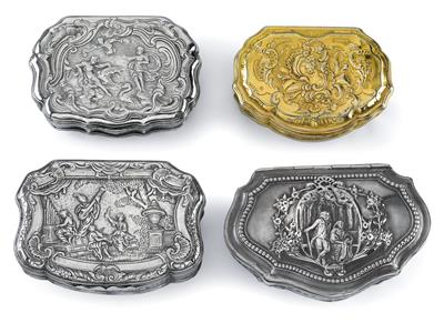 A collection of snuffboxes, - Silver