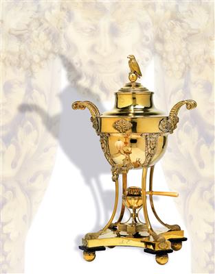 A samovar from St Petersburg, - Silver