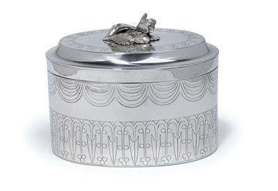 An Empire lidded box from Vienna, - Silver