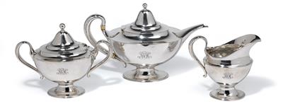A "Tiffany" tea service, - Stříbro