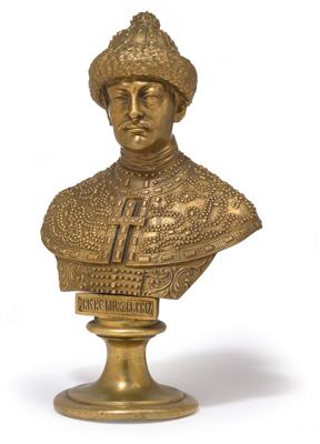 Alexander Michailowitsch Grand Duke of Wladimir (1300-1339) – A bust, - Stříbro