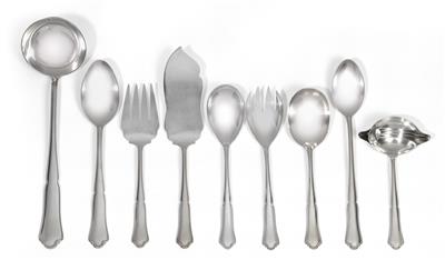 A cutlery service for 12 individuals, from Germany, - Silver