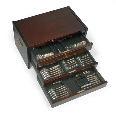 A cutlery service for 6 individuals, from Germany, - Argenti