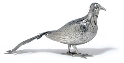 A figure of a pheasant, - Argenti