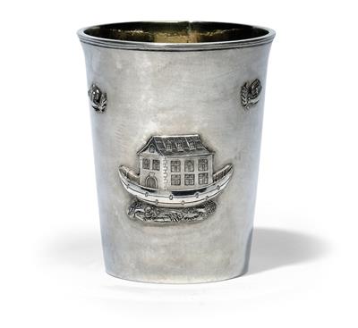 An Empire cup from Graz, - Stříbro