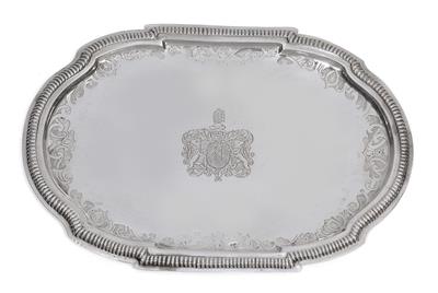 A small salver from Augsburg, - Stříbro