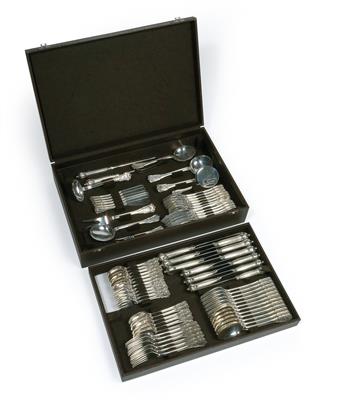 A cutlery service for 6 individuals, from Copenhagen, - Argenti