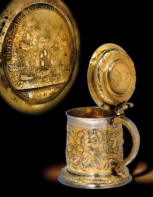 A lidded tankard from Moscow, - Silver