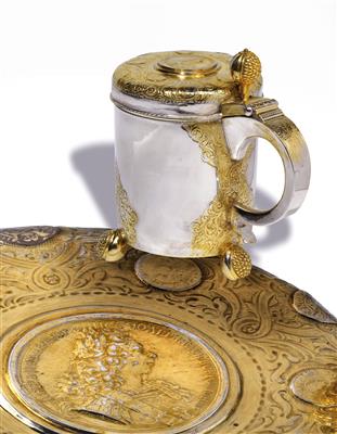 A lidded tankard from Moscow, - Silver