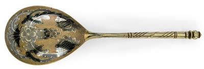 A niello spoon from Moscow, - Argenti