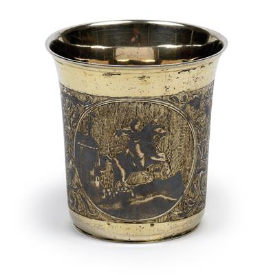 A niello cup from Moscow, - Stříbro