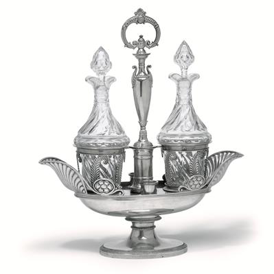 A cruet frame from Paris, - Silver