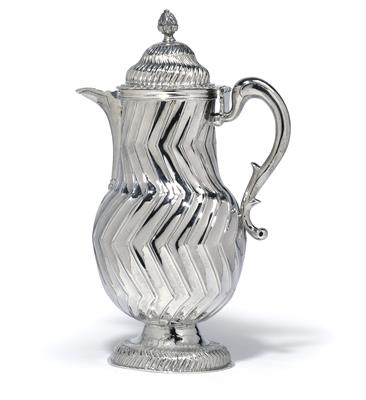 A coffee pot from Spain, - Stříbro