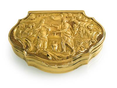 A snuffbox from St Petersburg, - Stříbro