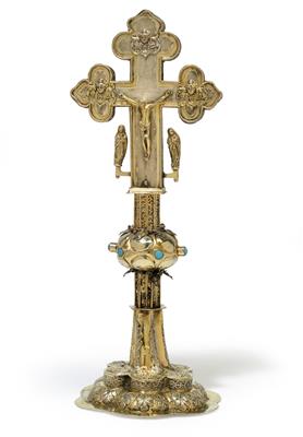 A standing cross, - Silver