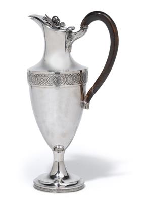 An Empire ewer from Vienna, - Silver