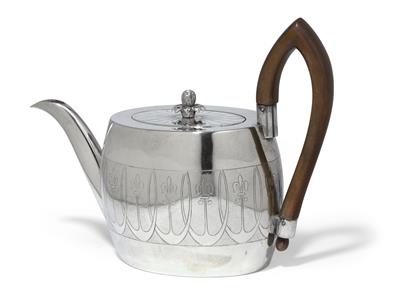 An Empire teapot from Vienna, - Silver