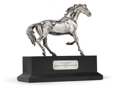 A horse sculpture from Vienna, - Silver