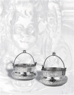 Two Baroque kettles from Rome, - Silver