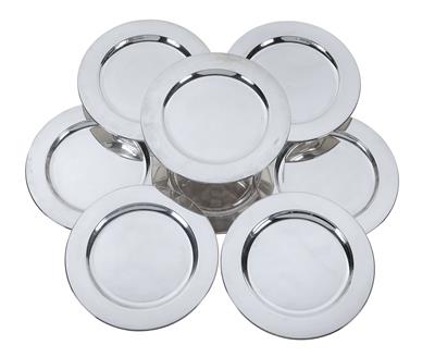 Eight place settings from Italy, - Silver