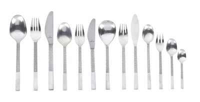 A dinner cutlery set from Germany, for 8 individuals, - Silver