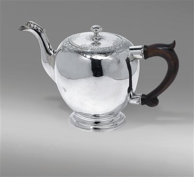 Genfer Teekanne, - Silber