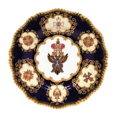 Imperial Russian plates from an order service, - Stříbro