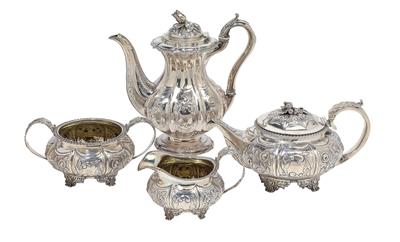 A William IV. tea- and coffee service from London, - Silver