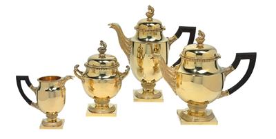 A tea- and coffee service from Paris, - Stříbro