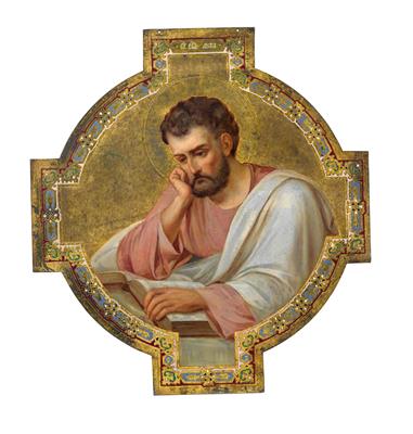 An icon from Russia, Apostle and Evangelist Luke, late 19th century - Stříbro