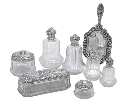 A toiletry set from Russia, - Silver