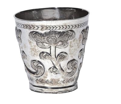 A Baroque cup from Russia, - Argenti