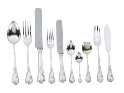 A dinner cutlery set from Vienna, for 6 individuals, - Argenti