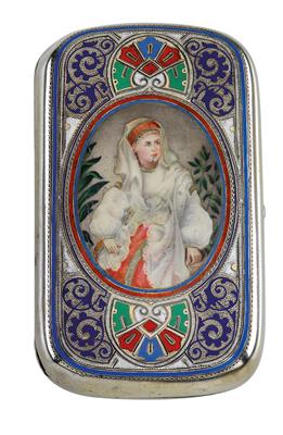 "KLEBNIKOW" - A lidded box from Moscow, - Stříbro