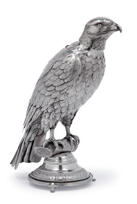 A figure of an eagle, - Silver