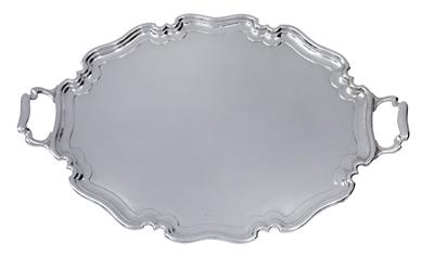 A large tray from Sheffield, - Silver