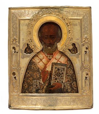 An icon from Jaroslaw, - Silver