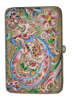 A cigarette case from Moscow, - Argenti