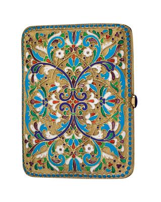 A cigarette case from Moscow, - Silver