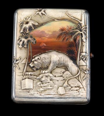A cigarette case from Moscow, - Silver