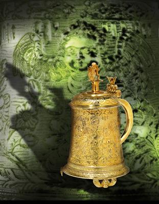 A lidded tankard Transylvania, - Stříbro