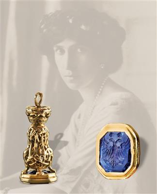 Sophie Princess of Albania – Personal signet as Princess of Albania, - Argenti