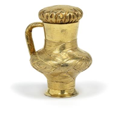 A lidded vessel in trompe l’œil technique, from St Petersburg - Stříbro