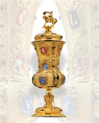 A lidded goblet from Vienna, - Argenti