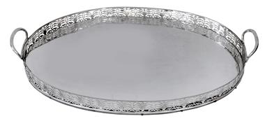 An Empire tray from Vienna, - Silver