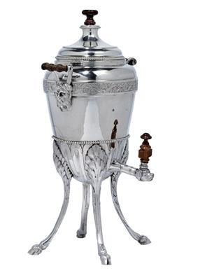 A neoclassical tea urn from Vienna, - Silver