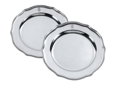 2 Wiener Platten, - Silber