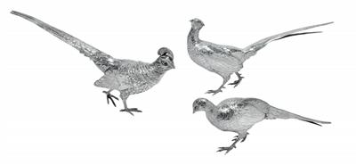 Three pheasants, - Argenti