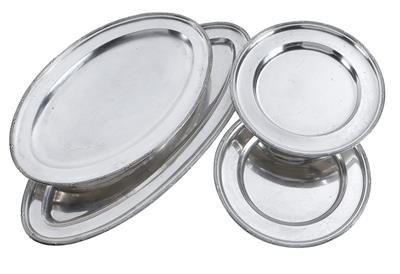 A set of platters from Vienna, - Silver